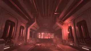 Imp glory kill on Doom Slayer