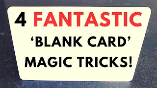 4 FANTASTIC 'BLANK CARD' MAGIC TRICKS (Jay Sankey Magic Trick Tutorial)