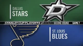 Stars vs Blues   Second Round  Game 7   May 7,  2019