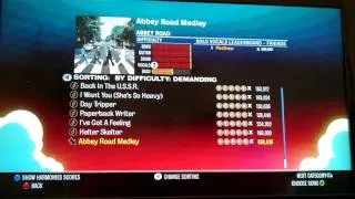 The Beatles: Rock Band All Songs FC (inc. DLC) on Expert Vocals - Setlist Scroll (HD)