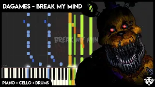 DAGames - Break My Mind | Piano + Cello + Drums Cover