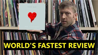 Reviewing Kanye West's 808s & Heartbreak in 10 seconds or less