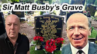 Sir Matt Busby’s Grave at  Southern Cemetery, Manchester. Famous Manchester United Manager.