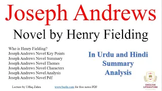Joseph Andrews by Henry Fielding, Joseph Andrews Novel Summary, Joseph Andrews Analysis, PDF