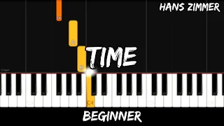 Hans Zimmer - Time - Easy Beginner Piano Tutorial