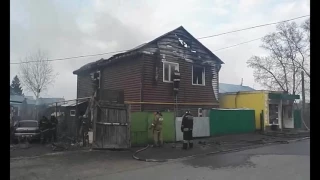 Пожар в Барнауле (22 апреля)