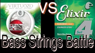 Elixir vs Virtuozo bass strings battle // Обзор басовых струн // Нано-технологии