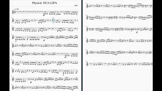 PHYSICAL PARTITURA para VIOLIN - DUA LIPA - VERSIÓN FACIL la m versión original VIOLIN SHEET MUSIC