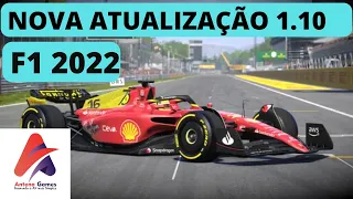 F1 2022, NOVA ATUALIZAÇÃO 1.10. MUITAS MUDANÇAS NO JOGO.