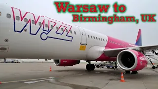 Full Flight: Wizz Air A321 Warsaw to Birmingham, UK (WAW-BHX)