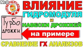 ВЛИЯНИЕ ГИДРОМОДУЛЯ И НАВЕСКИ ДРОЖЖЕЙ НА КАЧЕСТВО БРАГИ!ПРИМЕР С ТУРБО ДРОЖЖАМИ!СРАВНЕНИЕ ГХАНАЛИЗОВ