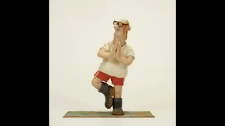 Farmer Yoga Tree Pose Fart - Shaun the Sheep #shorts