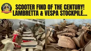 Scooter find of the Century! – Lambretta & Vespa scooter stockpile, plus parts & machinery barnfind