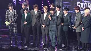 [4K] 190123 세븐틴(Seventeen) - 수상소감(Award acceptance speech) @잠실실내체육관