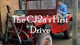 The Willys CJ2a Jeep First Drive (for me) - The Maiden Voyage