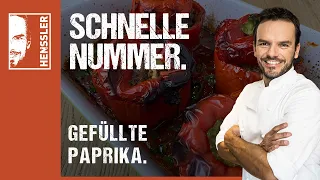 Schnelles gefüllte Paprika-Rezept von Steffen Henssler