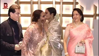 Rekha, Esha Deol Jitendra, Arrives At HEMA MALINI BIRTHDAY CELEBRATION