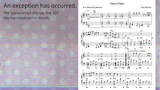 Sayo-Nara Piano Sheet Music