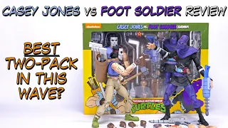 Casey Jones vs Foot Soldier (Slashed) Unboxing and Review Neca TMNT Cartoon Wave 3