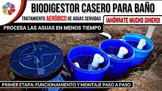 💦 BIODIGESTOR CASERO y BARATO para BAÑO 🚽 ES MÁS RÁPIDO y NO CONTAMINA 💦 Etapa 1 Paso a Paso.