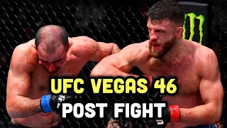 UFC Vegas 46 Post Fight Calvin Kattar vs Giga Chikadze Full Fight Reaction