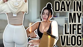 SPEND THE DAY WITH ME! ♡ (GYM, UNBOXING PACKAGES, ZARA TRY ON HAUL, FILMING)