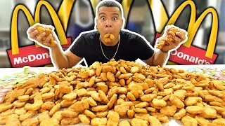 INSANE 1000 MCDONALD'S CHICKEN NUGGETS CHALLENGE (IMPOSSIBLE) *200,000 CALORIES*
