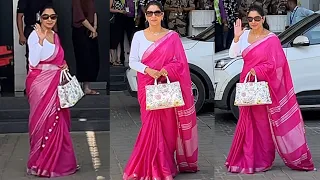 Rupali Ganguly Spotted At Kalina Airport To Support BJP Election Campaign