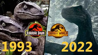 EVOLUTION of Raptors in the Jurassic franchise (1993-2022)