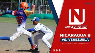 📡 EN VIVO ⚾ Béisbol Infantil | Nicaragua B Vs. Venezuela | Latinoamericano 2022 - Final