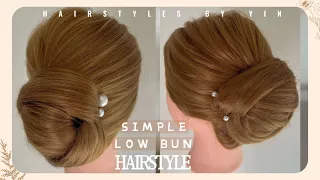 Updo Hairstyles! LOW BUN HAIRSTYLE! 低髻盤髮 新娘盤髮 新娘髮型  No.61