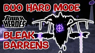 Duo Bleak Barrens Hard Mode Challenge in Roblox Tower Heroes 03.24.2023