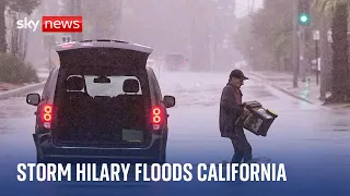 Storm Hilary: 'Life-threatening' flooding and rains in California