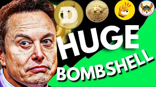HUGE BOMBSHELL JUST DROPPED BY ELON MUSK!!  MEME COIN MADDNESS IS ABOUT TO HAPPEN #dogecoinnews