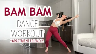 BAM BAM - Camila Cabello ft Ed Sheeran FULL BODY DANCE WORKOUT (Apartment-friendly, Cardio)