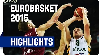Latvia v Lithuania - Group D - Game Highlights - EuroBasket 2015