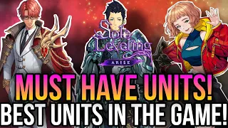 Solo Leveling Arise - The Best SSR Units In The Game! *Get These Unit!*