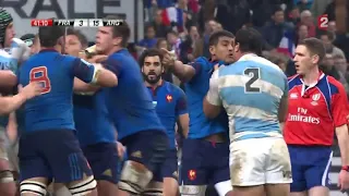 la plus drôle bagarre de rugby dans les vestiaires France vs Argentine