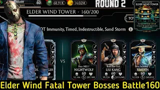 Elder Wind Fatal Tower Bosses Battle 160 & Hard Battle 145,149,155 Fight + Reward | MK Mobile