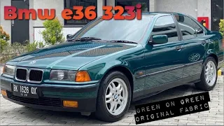 Forsale BMW E36 323i Green on Green Original Fabric