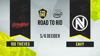 CS:GO - Envy vs. 100 Thieves [Inferno] Map 2 - ESL One: Road to Rio - 5/6 Decider - NA
