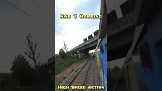 WAP7 Honking At High Speed.  #loco