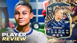 FASTEST PLAYER ON FC24! 93 TOTS RODMAN REVIEW