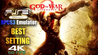 God Of War Ascension RPCS3 4k Best Settings   Gameplay Proof 100% Playable✔️