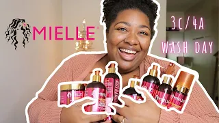 Mielle Organics Pomegranate and Honey Collection *product review + live demo*