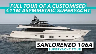 Full tour of a customised €11m asymmetric superyacht | Sanlorenzo 106A yacht tour | MBY