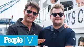 Watch Tom Cruise Force A ‘Terrified’ James Corden To Jump Out Of An Airplane | PeopleTV