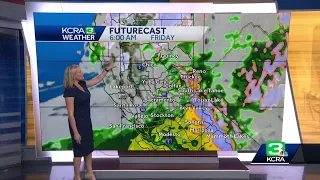 Timing out rain, wind and snow. Heavy at times Thursday and Friday across Northern California