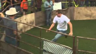 2012 Wild Hog Catching - Wrestling World Championship - Sabinal, Texas - Andrew and Cade