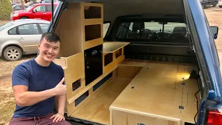 Awesome Truck Camping Build - NEW DESIGN | Part 1